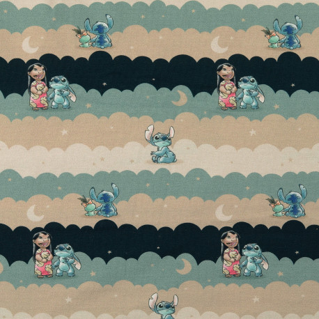 Baumwolljersey Lilo & Stitch - Streifen