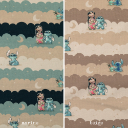 Baumwolljersey Lilo & Stitch - Streifen