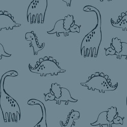 French Terry Dinozeichnungen