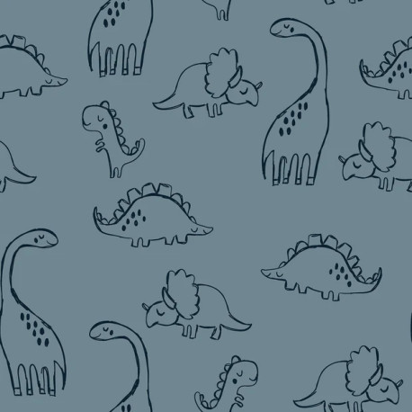 French Terry Dinozeichnungen
