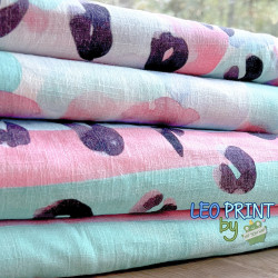 Leo Print by Hip Som Hap, Double Slub Musselin