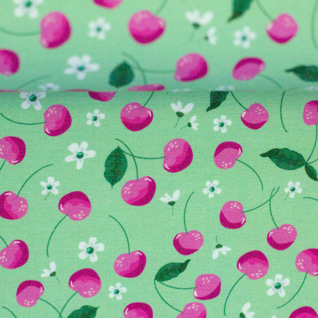 Baumwolljersey "Kirschen"