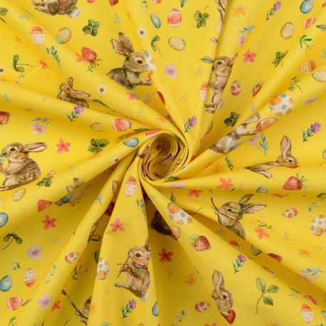 Baumwollstoffe Osterhase