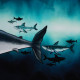 French Terry Panel Shark Tank Thorsten Berger - Haie gross