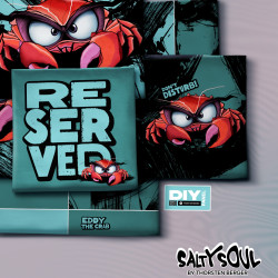 Samtkissen Panel Salty Pillow Thorsten Berger - Krabbe