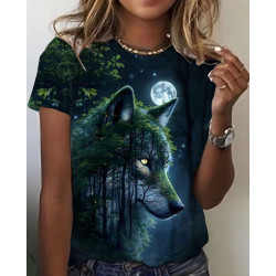 Jersey Panel Stoffkids - Wolf