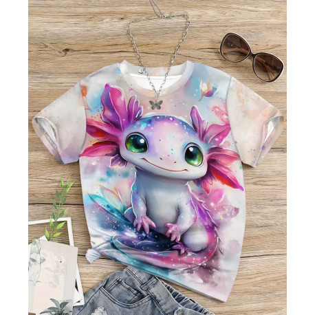 Jersey Panel Stoffkids - Axelotl