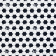 Baumwollwebware Fussballmuster schwarz/weiss