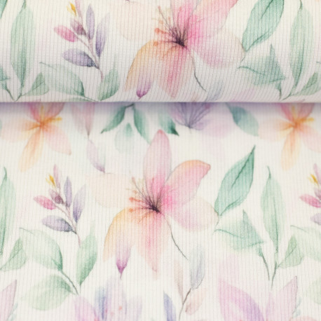 Rippjersey Hermine - Lilien