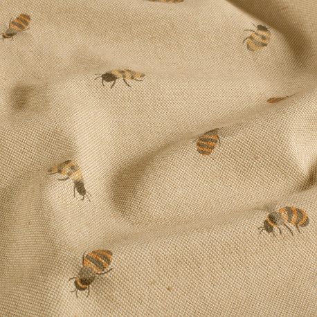 Leinenoptik - Bienen