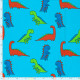 Baumwolljersey "Dinos", aqua