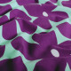 Baumwolljersey "Blumen", mint-lila