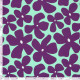 Baumwolljersey "Blumen", mint-lila