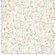 Baumwolljersey "Blumen", auf wollweiss