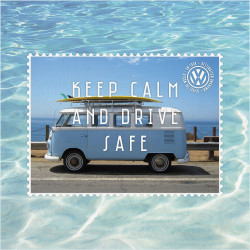 VW Summer Van Pillow, Half Panama