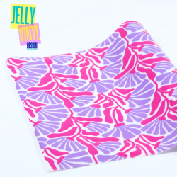 Jelly Vinyl - Boho Flowers pink - 30x135cm