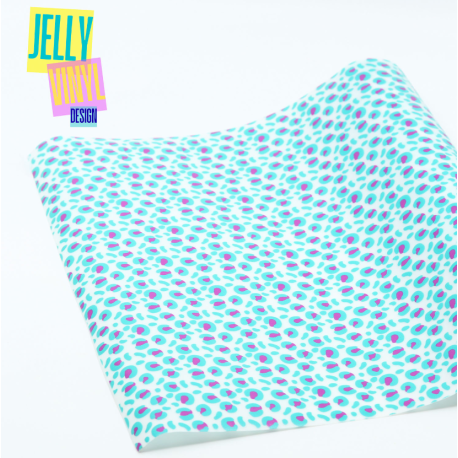 Jelly Vinyl - Leo mint - 30x135cm