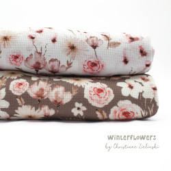 Waffeljersey "Winterflowers" by Christiane Zielinski