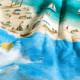 Baumwolljersey "Wimmelbild Strand"