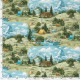 Baumwolljersey "Wimmelbild Berge"