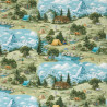 Baumwolljersey "Wimmelbild Berge"