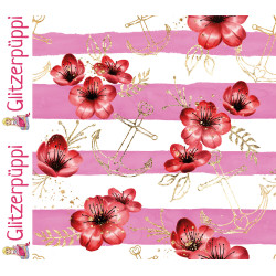 Glitzerpüppi Jersey - Anker, rosa