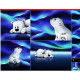 On the Rocks "Eisbär mit Polarlicht" - Kissenpanel by Thorsten Berger