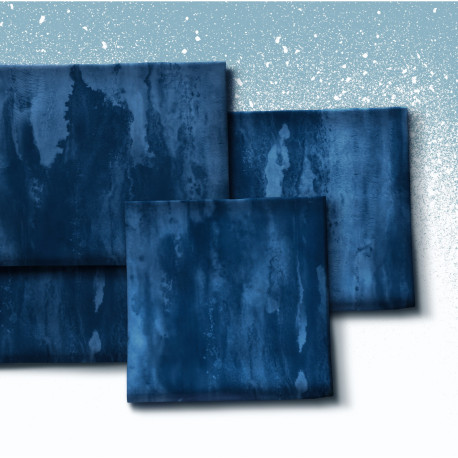 On the Rocks "Wasserfarben jeansblau" Allover - Sweat by Thorsten Berger