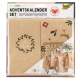 Folia Adventskalender-Set "Oh Deer"
