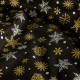 Baumwoll-Popeline "Weihnachtsstoffe", schwarz