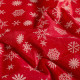 Baumwoll-Popeline Glitzerdruck "Schneesterne"