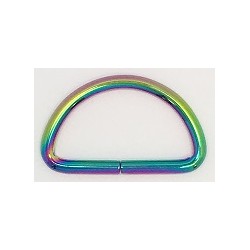 D-Ring 25 mm, Regenbogenfarben