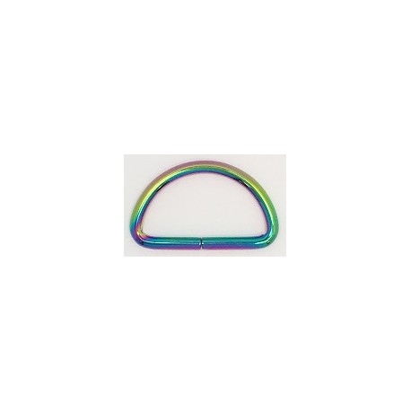 D-Ring 25 mm, Regenbogenfarben