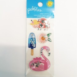 Shaker Sticker "Eis, Käfer, Blume, Flamingo"
