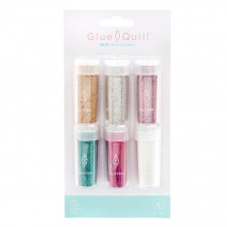 Glue Quill™ Glitter Set, 6 Stk.